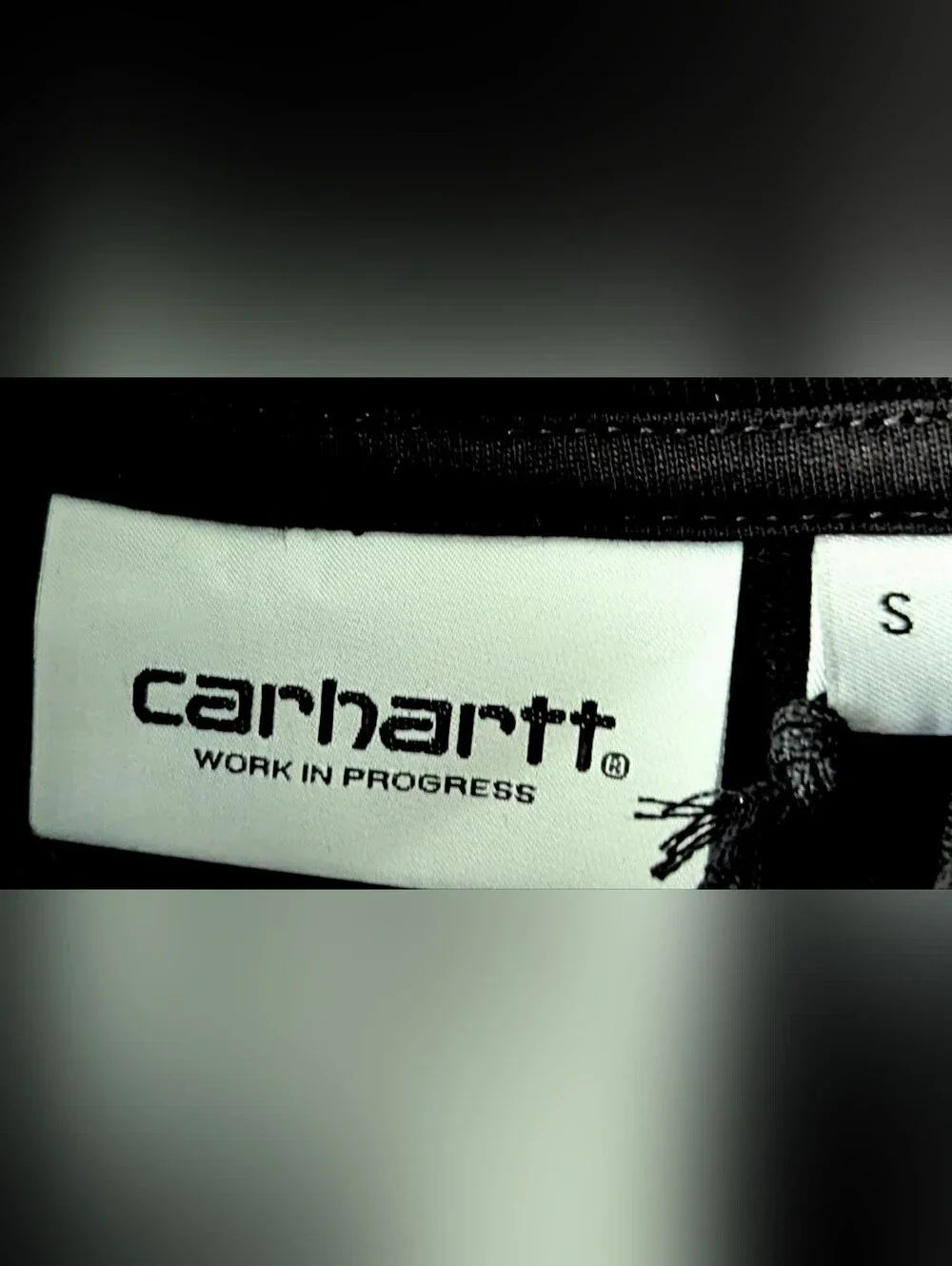 Carharrt WIP Work In Progress Black Pullover Logo Hoodie Sweater Small NEW NWT